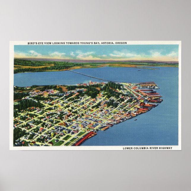 The City Looking Toward Young's Bay Poster (Front)