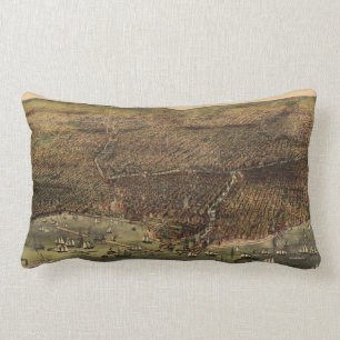 The City of Chicago by Ives (1892) Lumbar Cushion