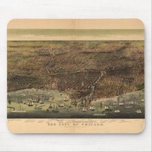 The City of Chicago by Ives (1892) Mouse Pad