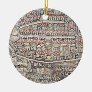 The City of Jerusalem and the surrounding area Ceramic Ornament
