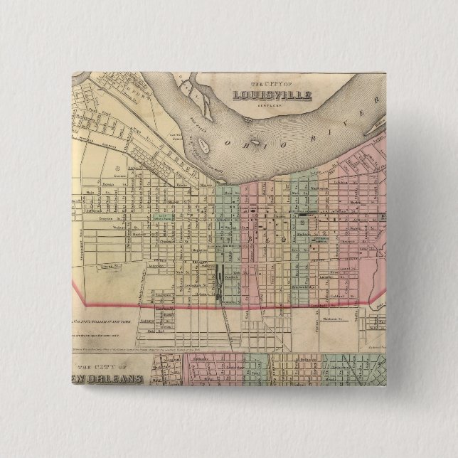 The City of Louisville, Kentucky 15 Cm Square Badge (Front)