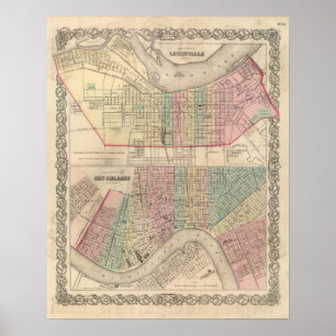 The City of Louisville, Kentucky Poster