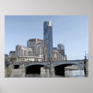 The City of Melbourne - Australia Poster