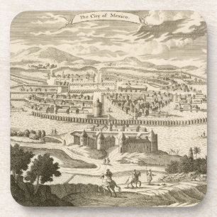 The City of Mexico, 1723 (engraving) Coaster