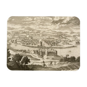 The City of Mexico, 1723 (engraving) Magnet