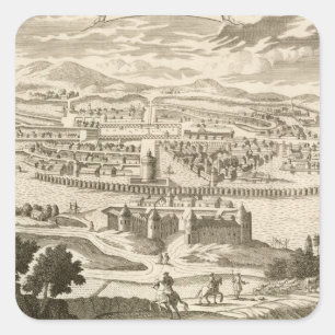 The City of Mexico, 1723 (engraving) Square Sticker