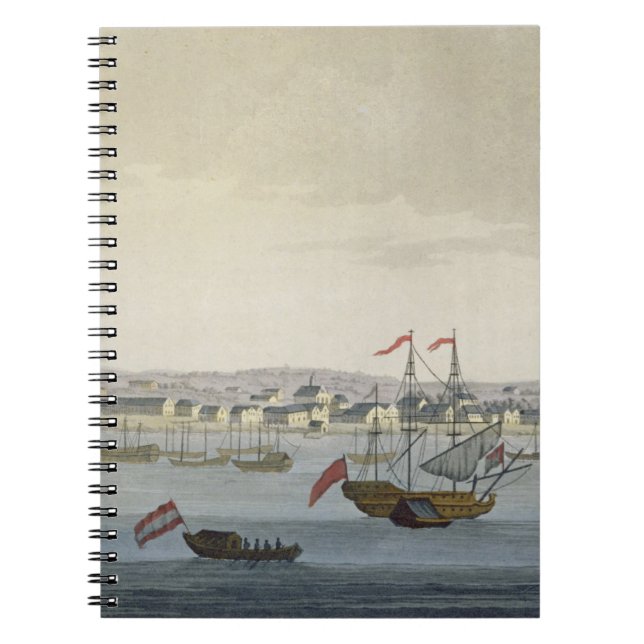 The City of Paramaribo (colour engraving) Notebook (Front)