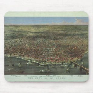 The City of St. Louis Missouri from 1874 Mouse Pad