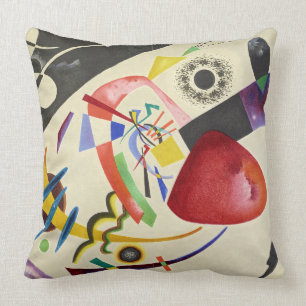 The City, Red Spot II, 1921 by Wassily Kandinsky Cushion