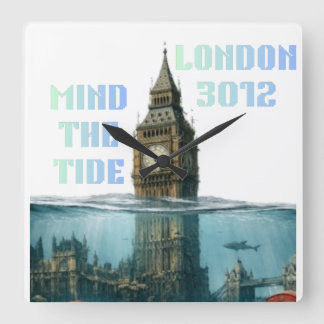 The City that time forgot Square Wall Clock