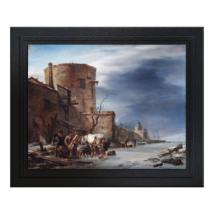The City Wall of Haarlem in the Winter Photo Print