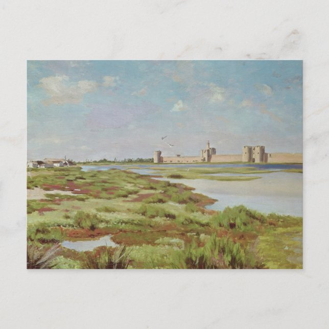 The City Walls of Aigues-Mortes, 1867 Postcard (Front)