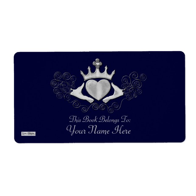 The Claddagh (Bookplate) (Silver) (Front)