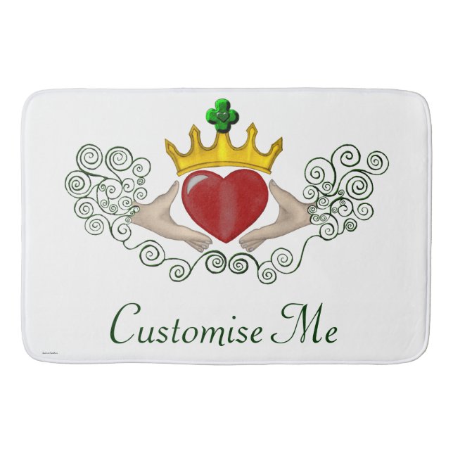 The Claddagh (Full Colour) Bath Mat (Front)