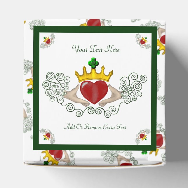 The Claddagh (Full Colour) Favour Box (Top)