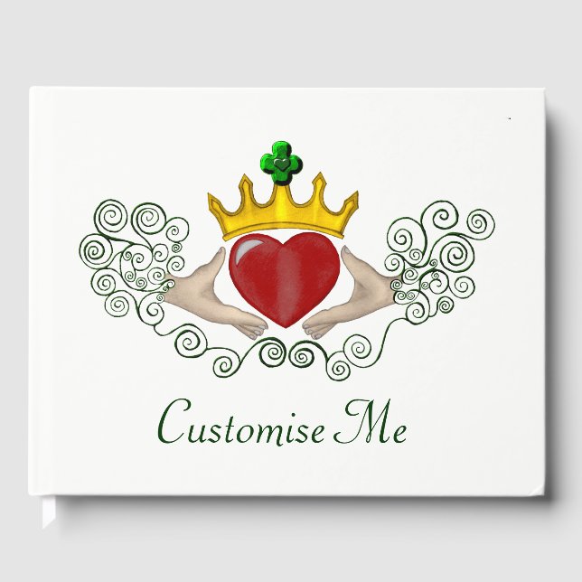 The Claddagh (Full Colour) Guest Book (Front)