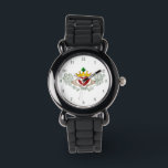 The Claddagh (Full Colour) Watch<br><div class="desc">The Claddagh's distinctive design features two hands clasping a heart, and usually surmounted by a crown. The elements of this symbol are often said to correspond to the qualities of love (the heart), friendship (the hands), and loyalty (the crown). Often given in ring form, the Claddagh may be used for...</div>