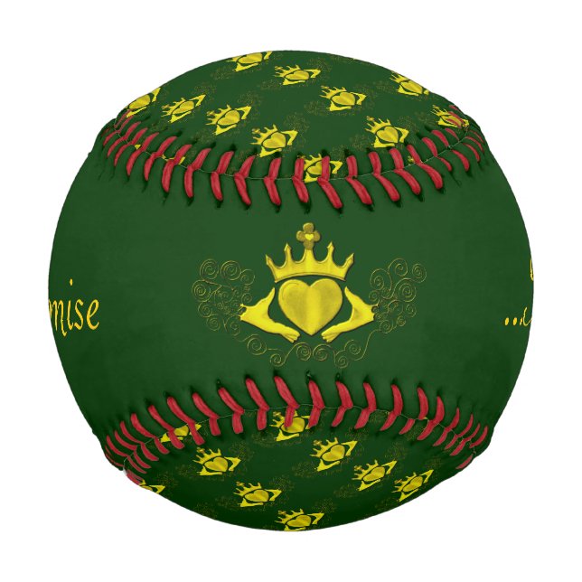 The Claddagh (Gold) Baseball (Front)