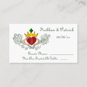 The Claddagh Placement Cards (Full Colour) Wedding