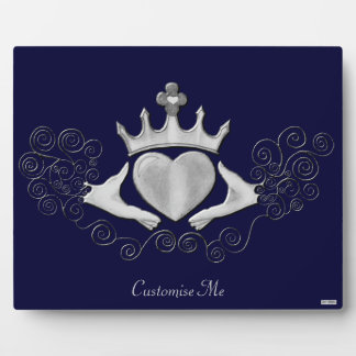 The Claddagh (Silver) Plaque