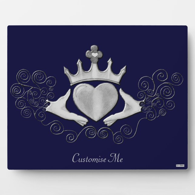 The Claddagh (Silver) Plaque (Front)