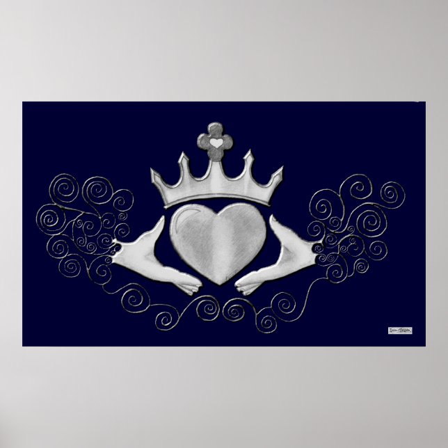 The Claddagh (Silver) Poster (Front)