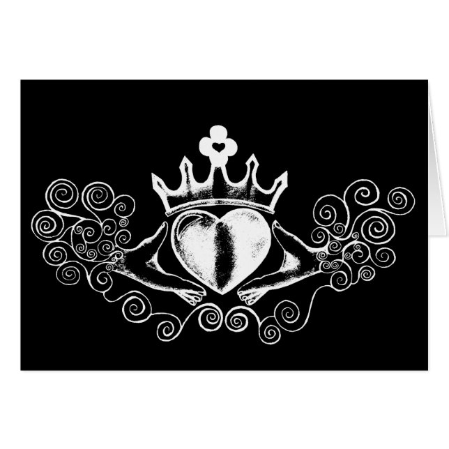 The Claddagh (White) (Front Horizontal)