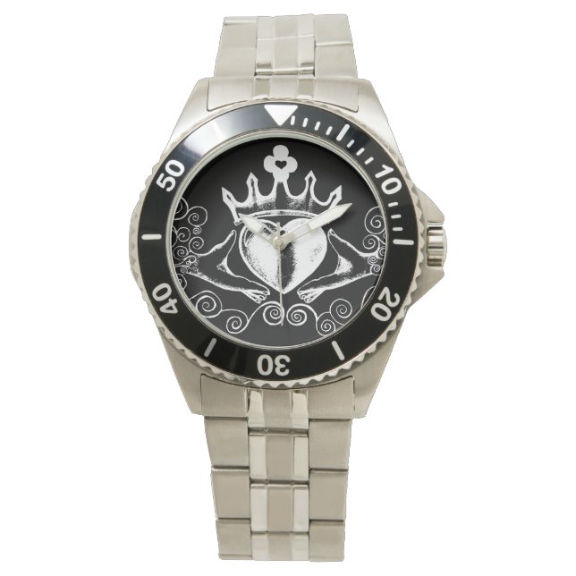 The Claddagh (White) Watch (Front)