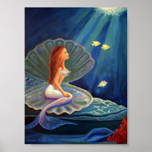 The Clamshell Mermaid Print