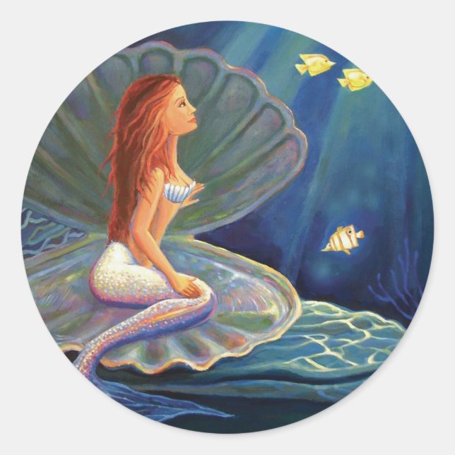 The Clamshell Mermaid - Sticker (Front)
