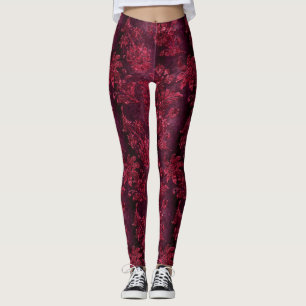 The Claret Velvet Series Design 9 Leggings