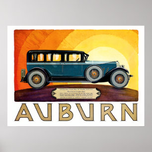 The Classic Auburn Sedan Poster