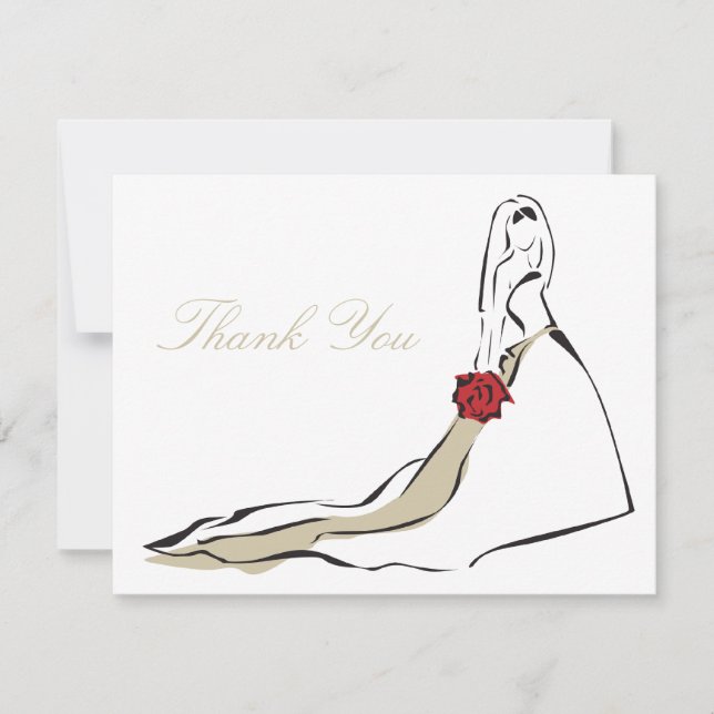 The Classic Bride Thank You Card (Front)