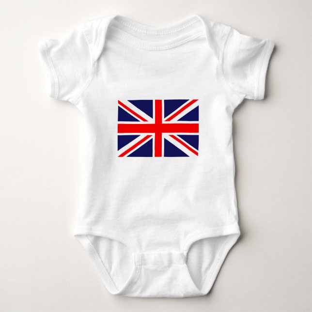 The Classic Union Jack Baby Bodysuit (Front)