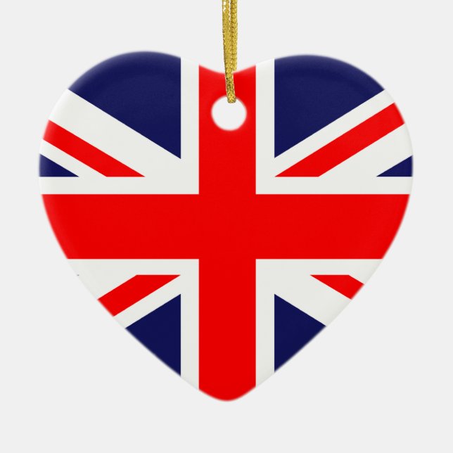 The Classic Union Jack Ceramic Tree Decoration (Front)