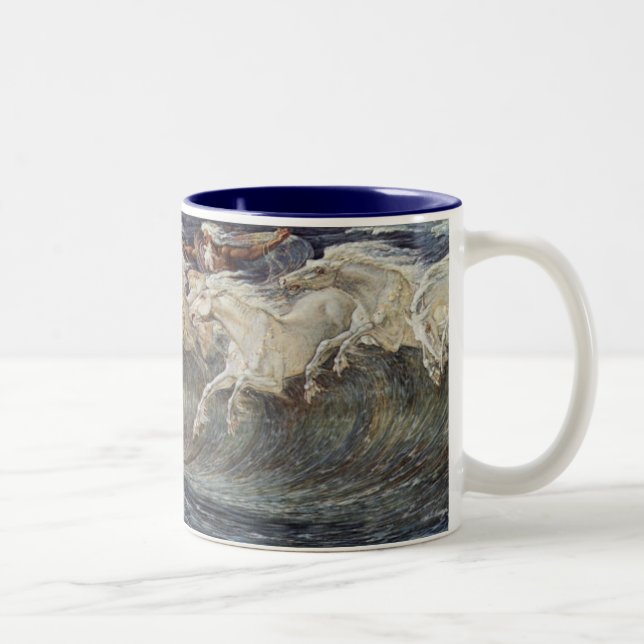 THE CLASSICAL HORSE Collection Two-Tone Coffee Mug (Right)