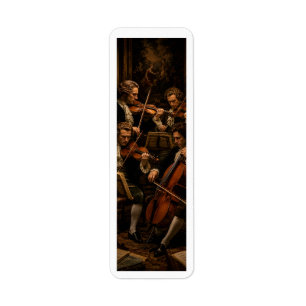 The Classical String Quartet - Vintage Oil Paintin Return Address Label