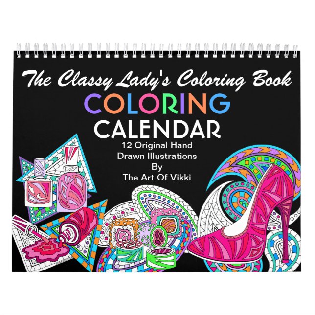 The Classy Ladys Colouring Book | Colour This Fun Calendar (Cover)