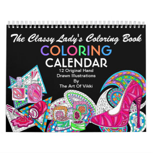 The Classy Ladys Colouring Book   Colour This Fun Calendar