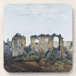 The Claudean Aqueduct and Colosseum, 1778 (w/c ove Coaster