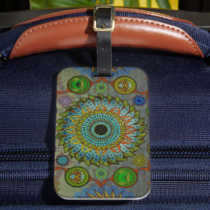 The Claws of Brachyura symbolic mandala art Luggage Tag