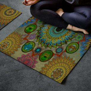 The Claws of Brachyura symbolic mandala art Yoga Mat