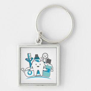 The Clean Teeth Gang Key Ring