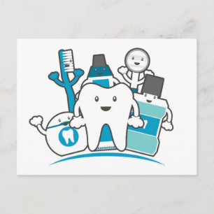 The Clean Teeth Gang Postcard