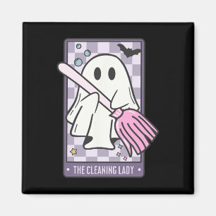 The Cleaning Lady Tarot Card Halloween Housekeeper Magnet