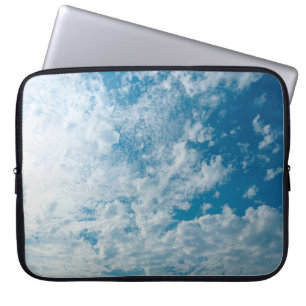The clear sky during the day when the light passed laptop sleeve