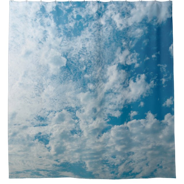 The clear sky during the day when the light passed shower curtain (Front)