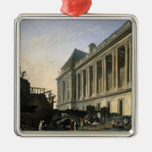 The Clearing of the Louvre colonnade, 1764 Metal Tree Decoration