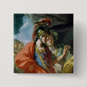 The Clemency of Alexander the Great 15 Cm Square Badge