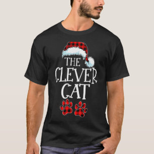 The Clever Cat Matching Family Group Christmas T-Shirt